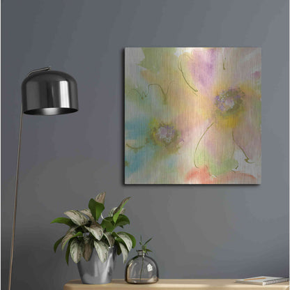 Luxe Metal Art 'Rainbow Cosmos II' by Chris Paschke, Metal Wall Art,24x24