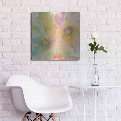 Luxe Metal Art 'Rainbow Cosmos II' by Chris Paschke, Metal Wall Art,24x24