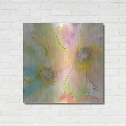 Luxe Metal Art 'Rainbow Cosmos II' by Chris Paschke, Metal Wall Art,36x36