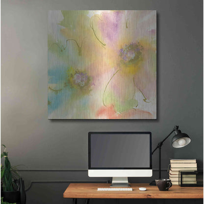 Luxe Metal Art 'Rainbow Cosmos II' by Chris Paschke, Metal Wall Art,36x36