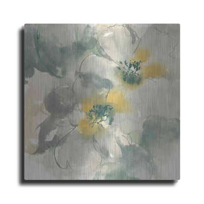 Luxe Metal Art 'Silver Quince I' by Chris Paschke, Metal Wall Art