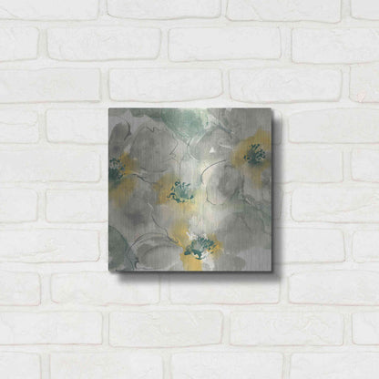 Luxe Metal Art 'Silver Quince II' by Chris Paschke, Metal Wall Art,12x12