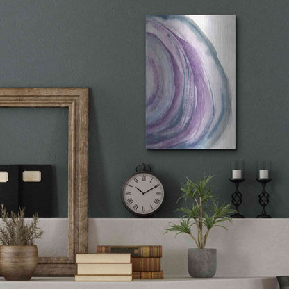 Luxe Metal Art 'Watercolor Geode II' by Chris Paschke, Metal Wall Art,12x16