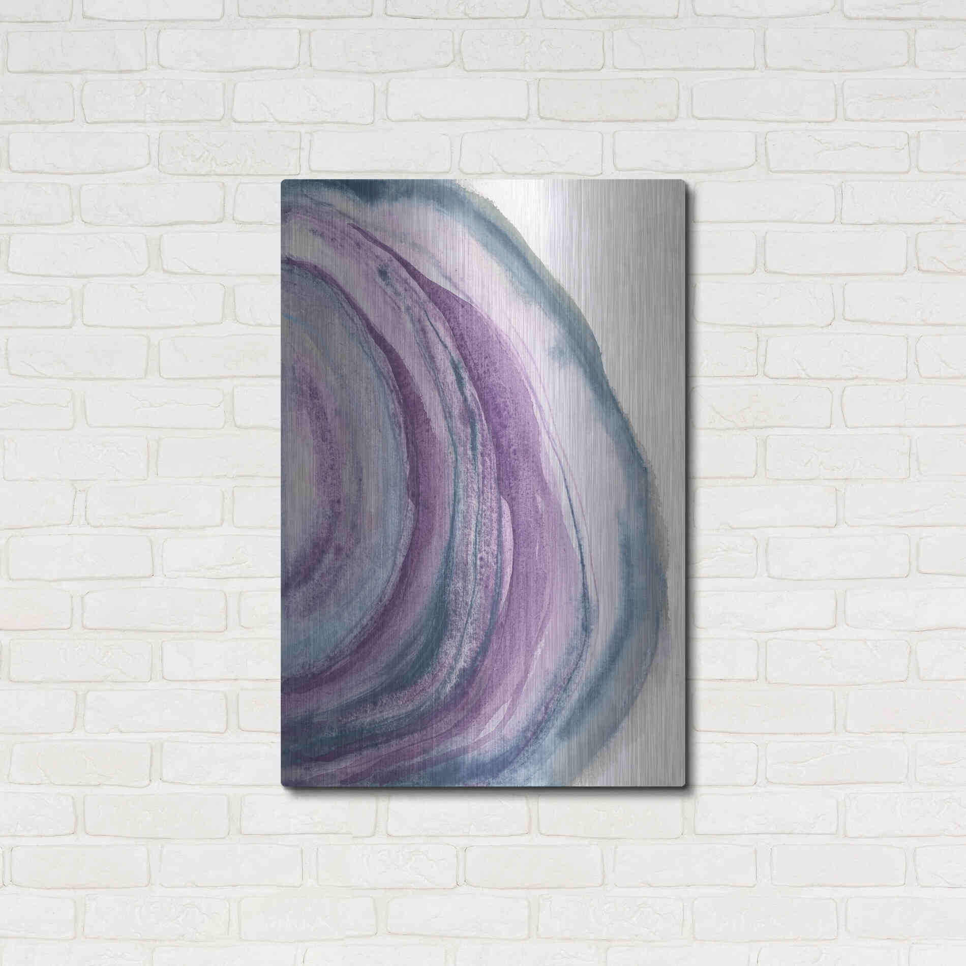 Luxe Metal Art 'Watercolor Geode II' by Chris Paschke, Metal Wall Art,24x36