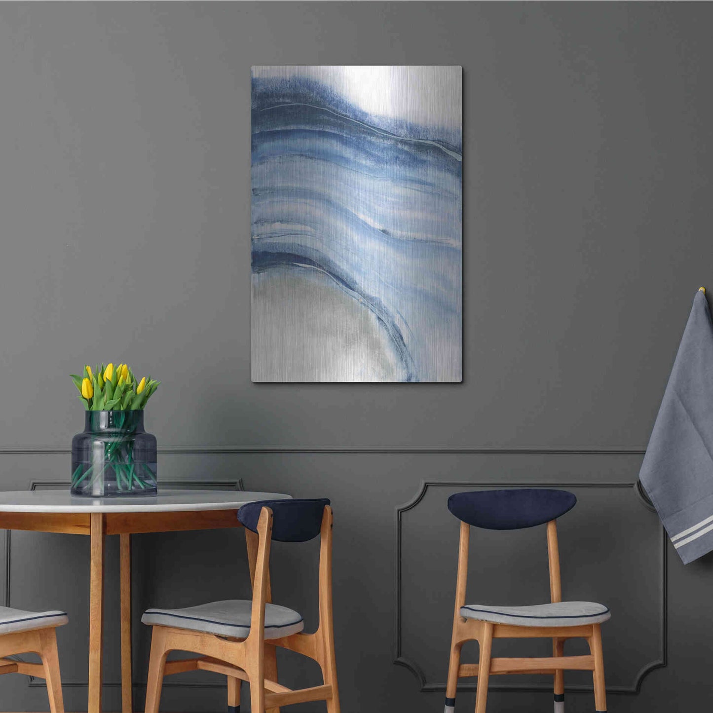 Luxe Metal Art 'Watercolor Geode IV' by Chris Paschke, Metal Wall Art,24x36