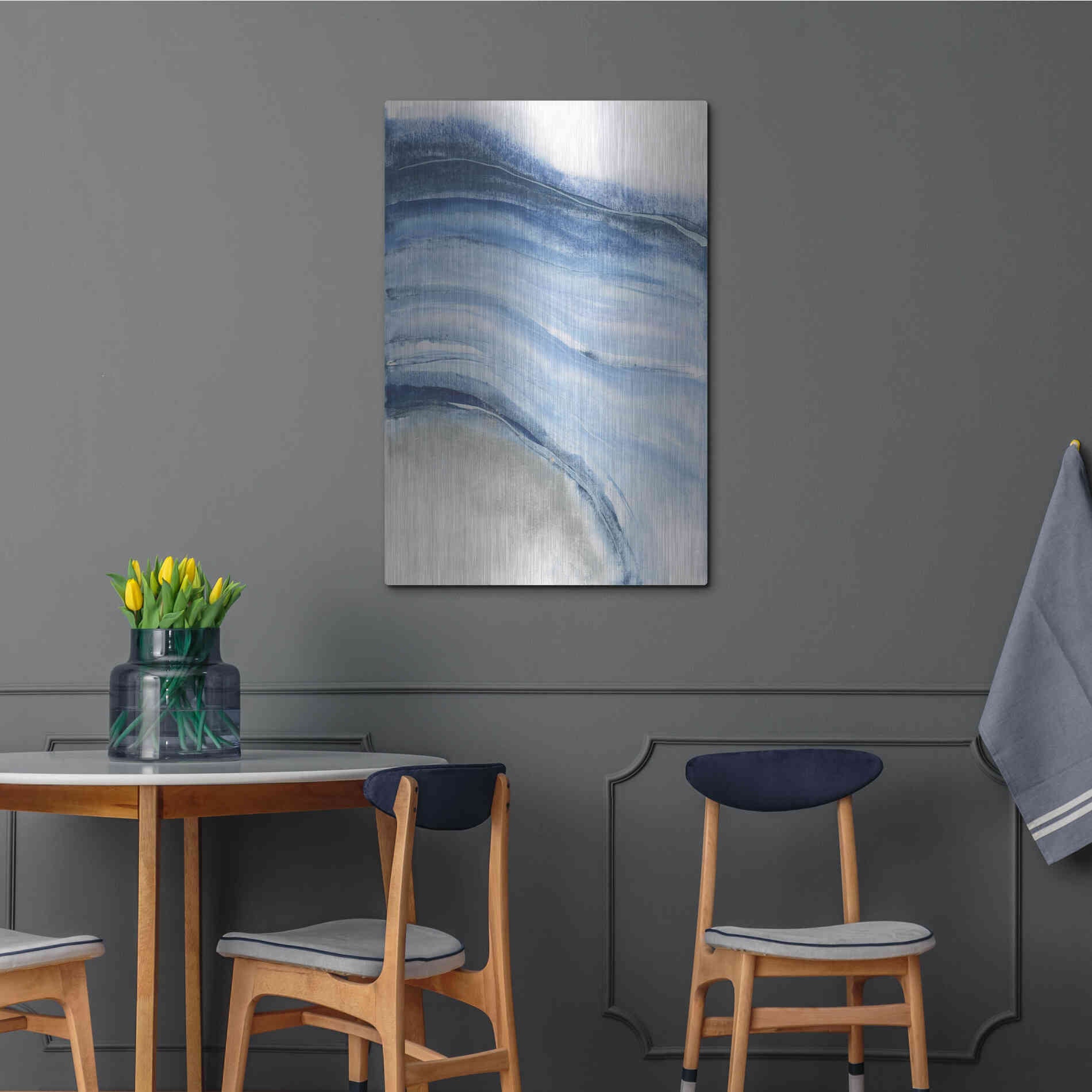 Luxe Metal Art 'Watercolor Geode IV' by Chris Paschke, Metal Wall Art,24x36