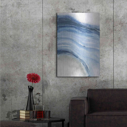 Luxe Metal Art 'Watercolor Geode IV' by Chris Paschke, Metal Wall Art,24x36