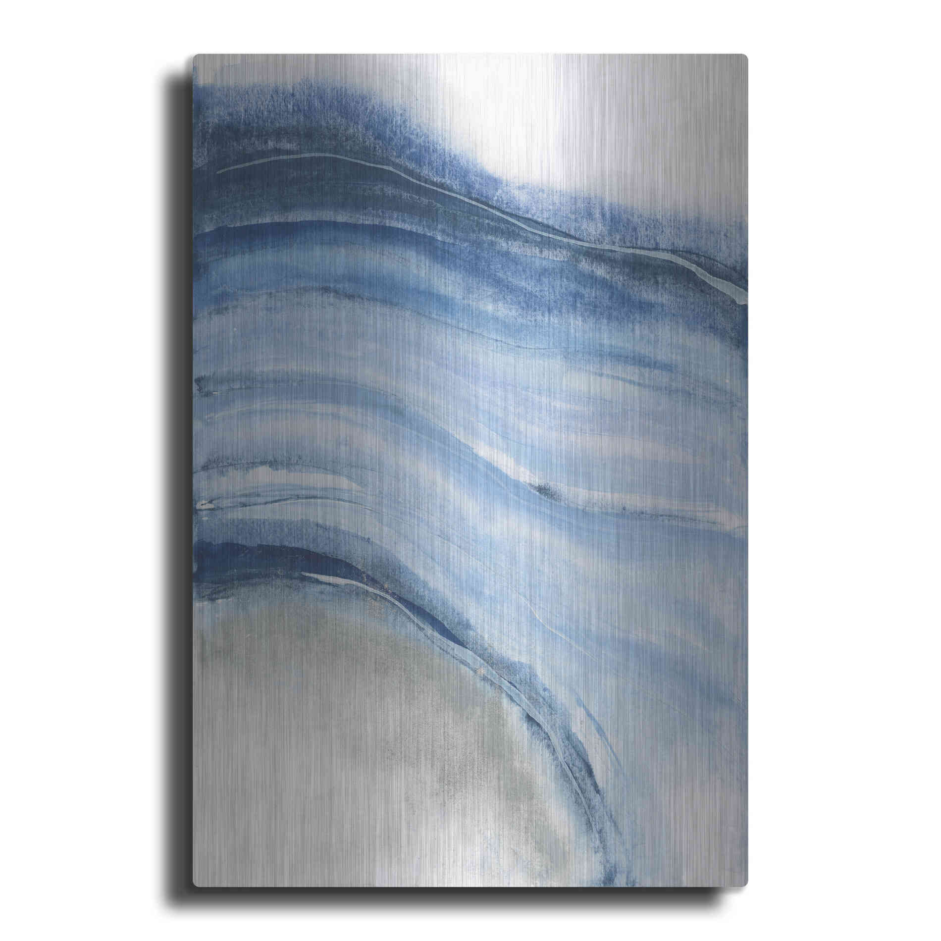 Luxe Metal Art 'Watercolor Geode IV' by Chris Paschke, Metal Wall Art