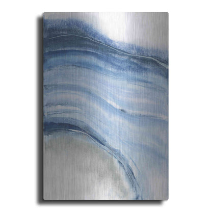 Luxe Metal Art 'Watercolor Geode IV' by Chris Paschke, Metal Wall Art