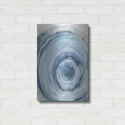 Luxe Metal Art 'Watercolor Geode IX' by Chris Paschke, Metal Wall Art,16x24