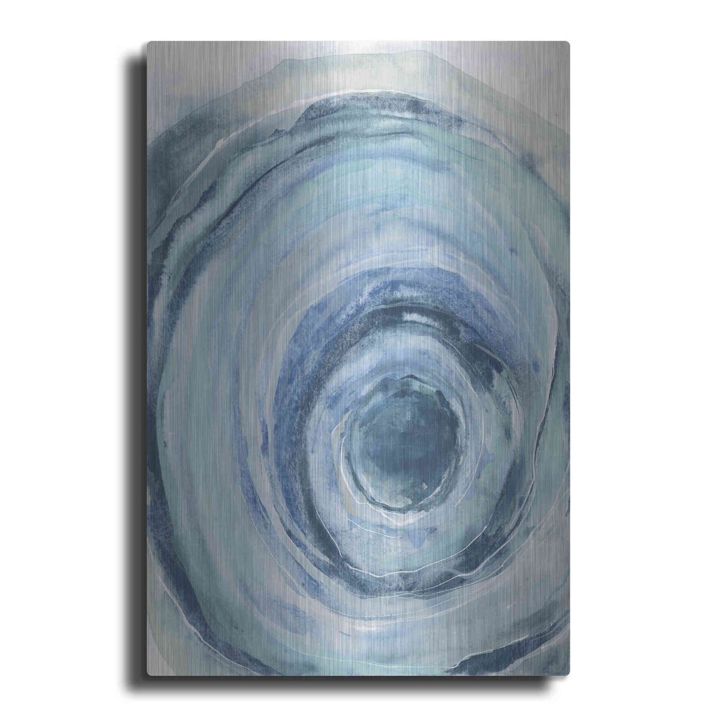 Luxe Metal Art 'Watercolor Geode IX' by Chris Paschke, Metal Wall Art