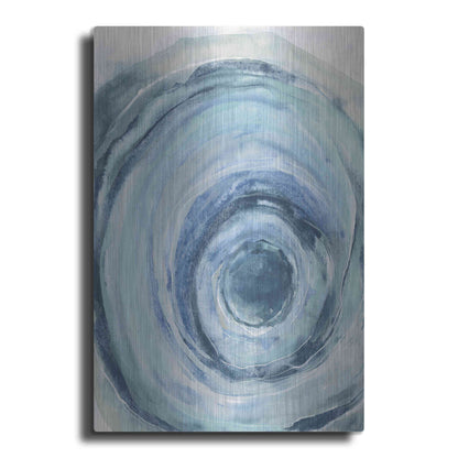 Luxe Metal Art 'Watercolor Geode IX' by Chris Paschke, Metal Wall Art