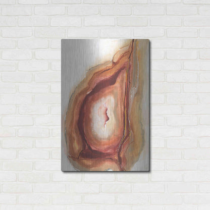 Luxe Metal Art 'Watercolor Geode V' by Chris Paschke, Metal Wall Art,24x36