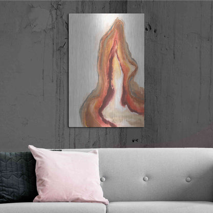 Luxe Metal Art 'Watercolor Geode VI' by Chris Paschke, Metal Wall Art,24x36