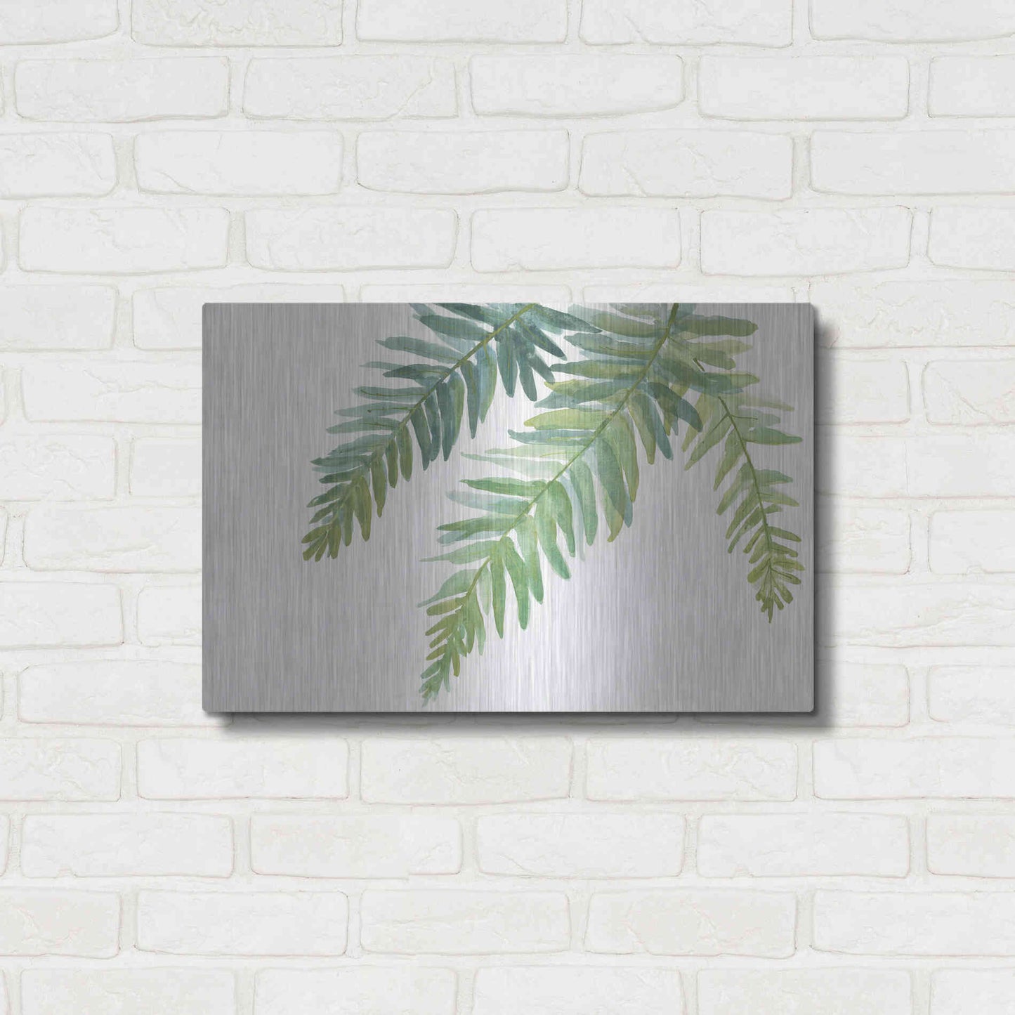 Luxe Metal Art 'Ferns I' by Chris Paschke, Metal Wall Art,24x16