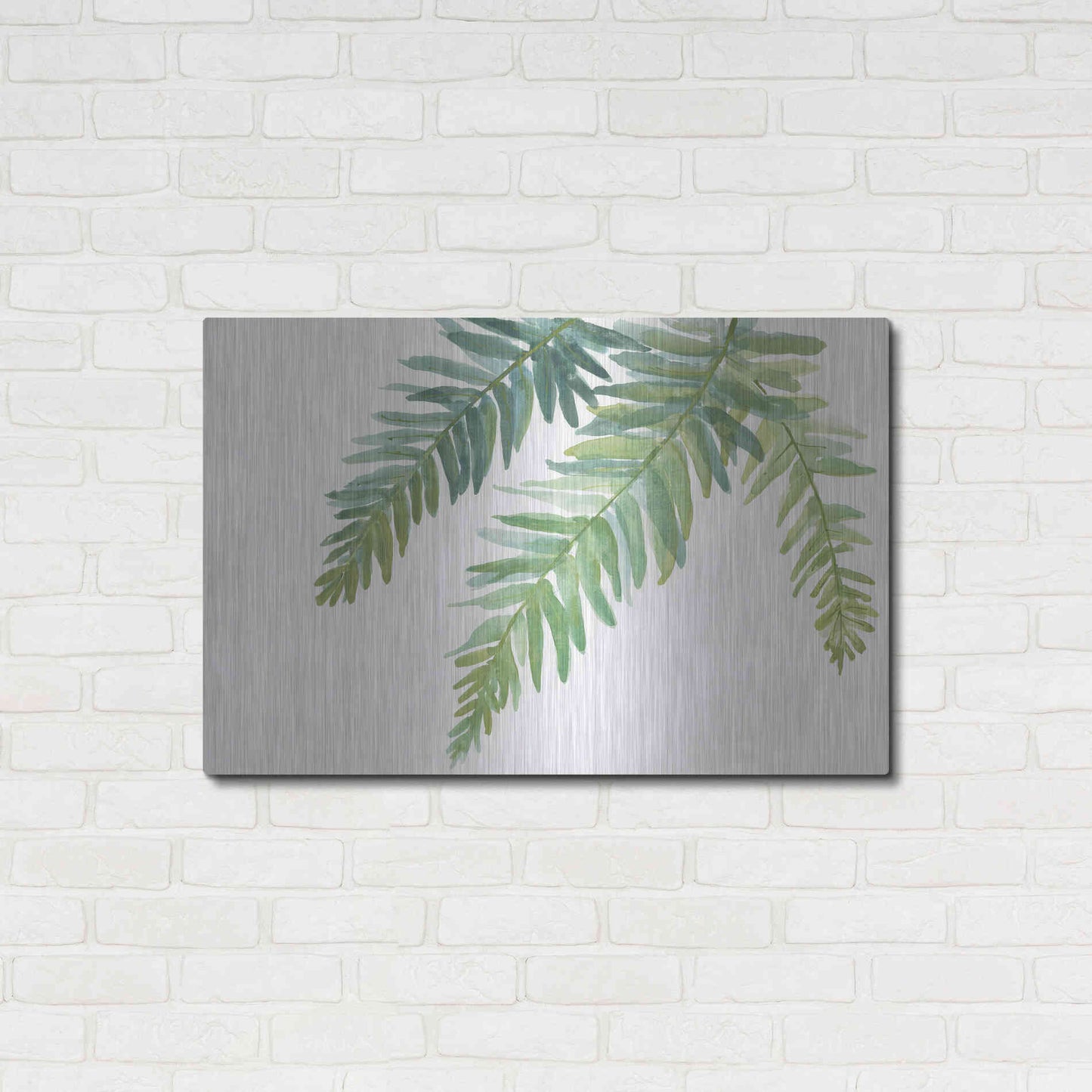 Luxe Metal Art 'Ferns I' by Chris Paschke, Metal Wall Art,36x24