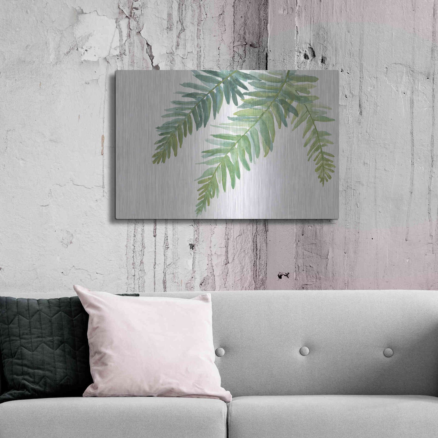 Luxe Metal Art 'Ferns I' by Chris Paschke, Metal Wall Art,36x24
