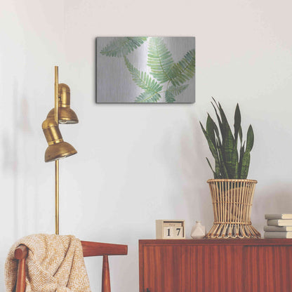 Luxe Metal Art 'Ferns II' by Chris Paschke, Metal Wall Art,24x16