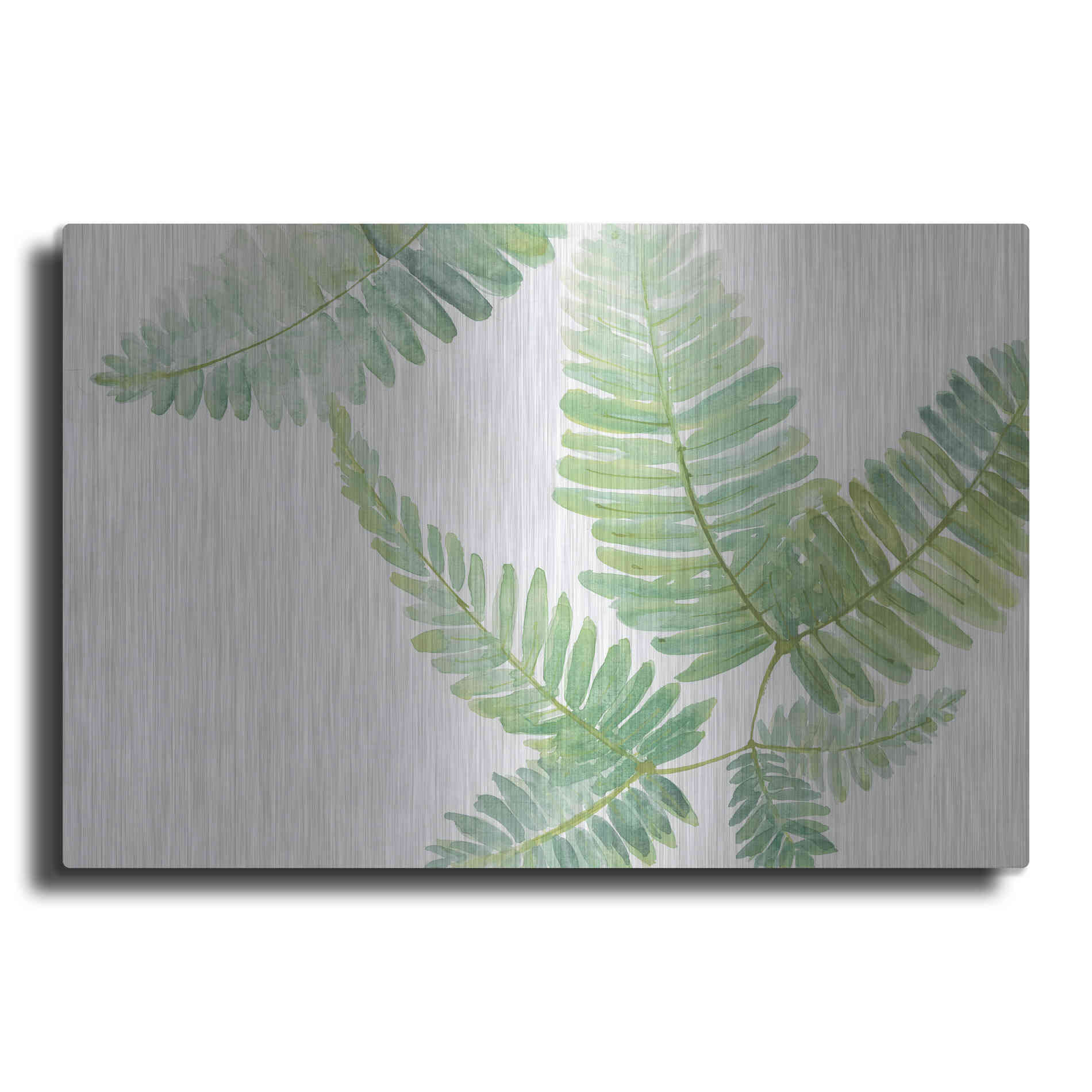 Luxe Metal Art 'Ferns II' by Chris Paschke, Metal Wall Art