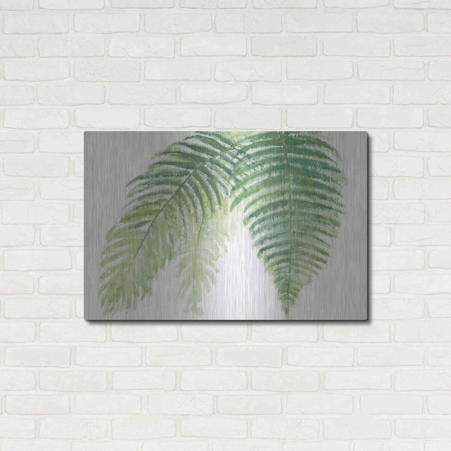Luxe Metal Art 'Ferns III' by Chris Paschke, Metal Wall Art,36x24