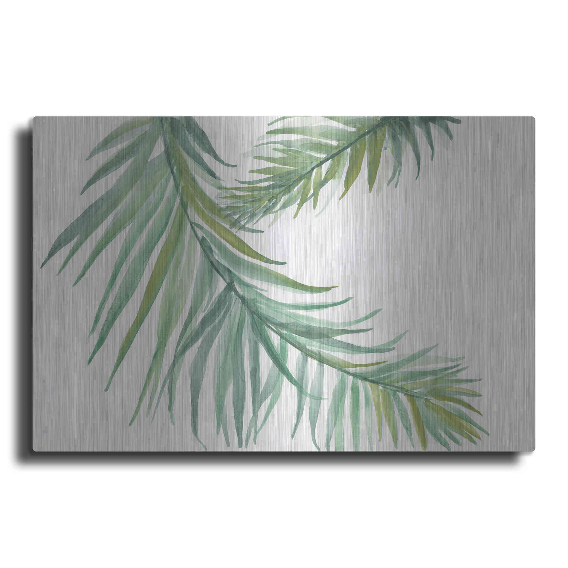 Luxe Metal Art 'Ferns IV' by Chris Paschke, Metal Wall Art