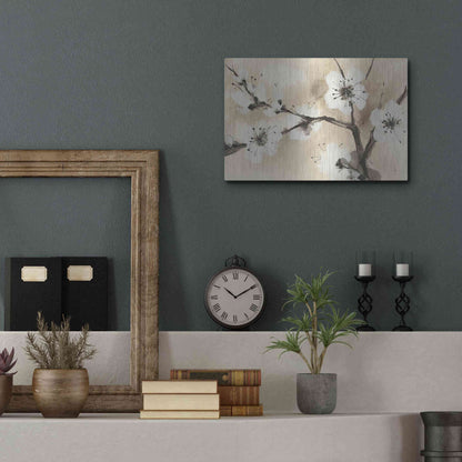 Luxe Metal Art 'Spring Blossoms I' by Chris Paschke, Metal Wall Art,16x12