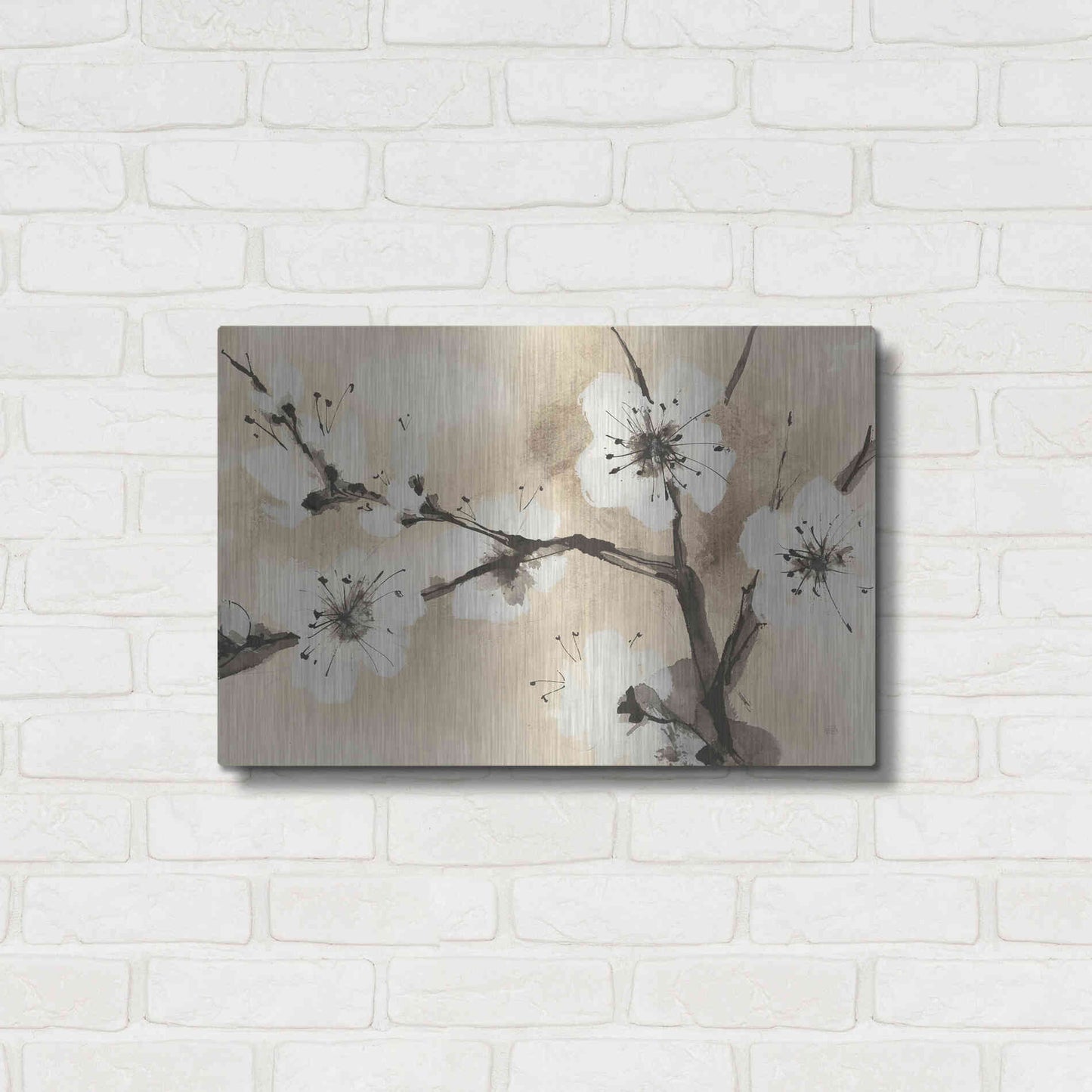 Luxe Metal Art 'Spring Blossoms I' by Chris Paschke, Metal Wall Art,24x16