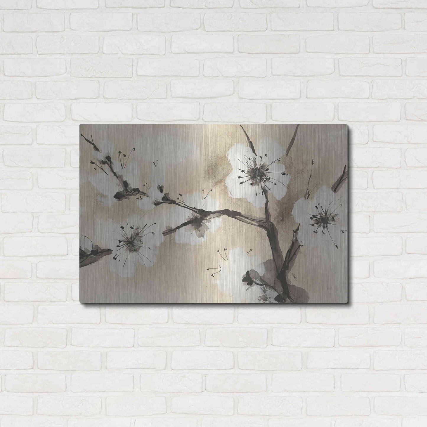 Luxe Metal Art 'Spring Blossoms I' by Chris Paschke, Metal Wall Art,36x24