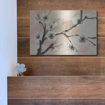Luxe Metal Art 'Spring Blossoms II' by Chris Paschke, Metal Wall Art,16x12