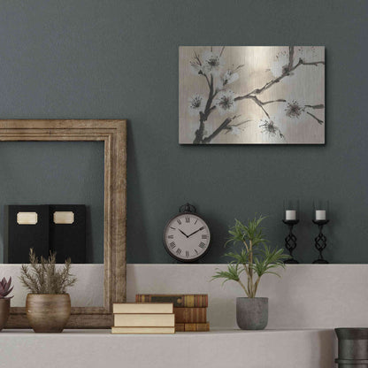 Luxe Metal Art 'Spring Blossoms II' by Chris Paschke, Metal Wall Art,16x12