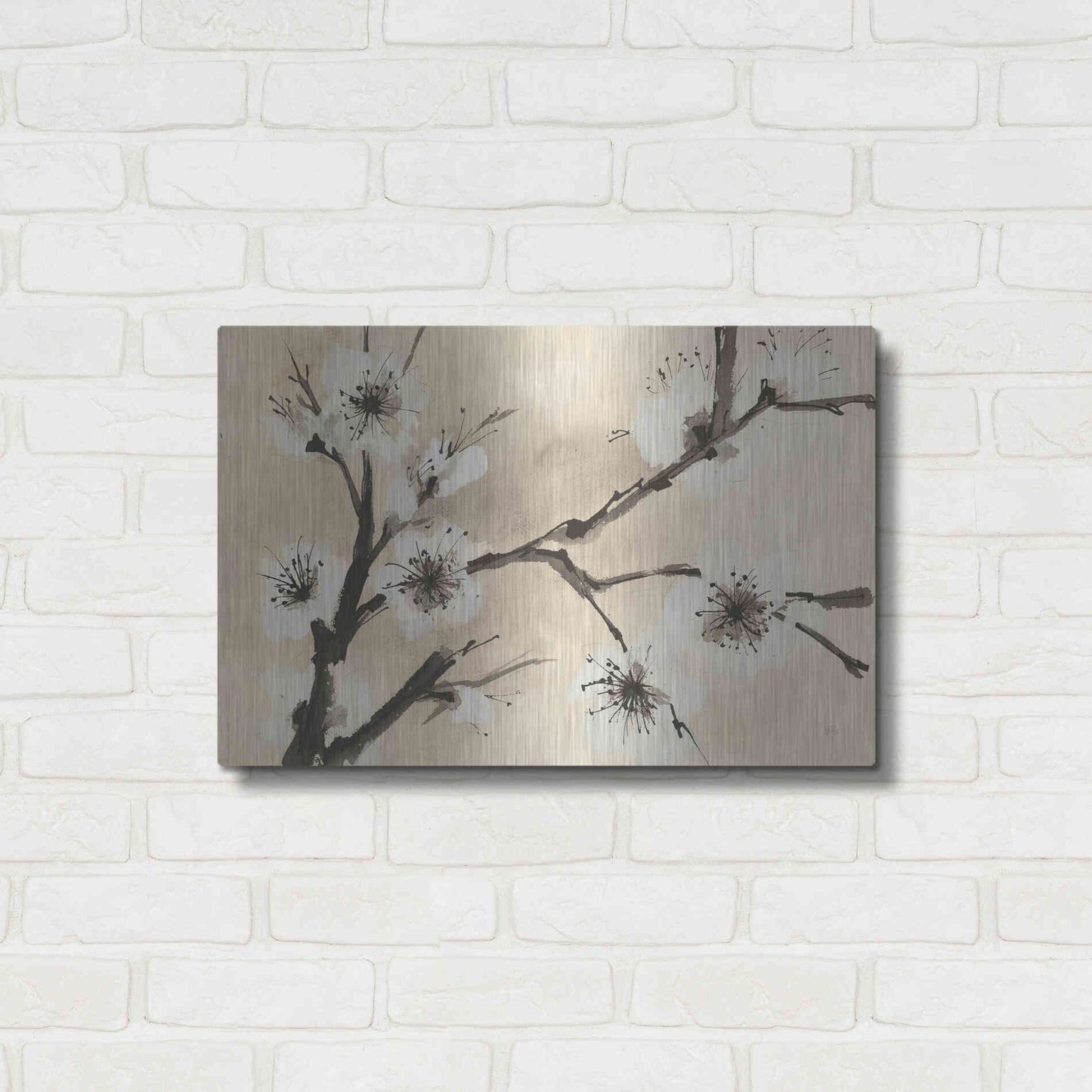Luxe Metal Art 'Spring Blossoms II' by Chris Paschke, Metal Wall Art,24x16