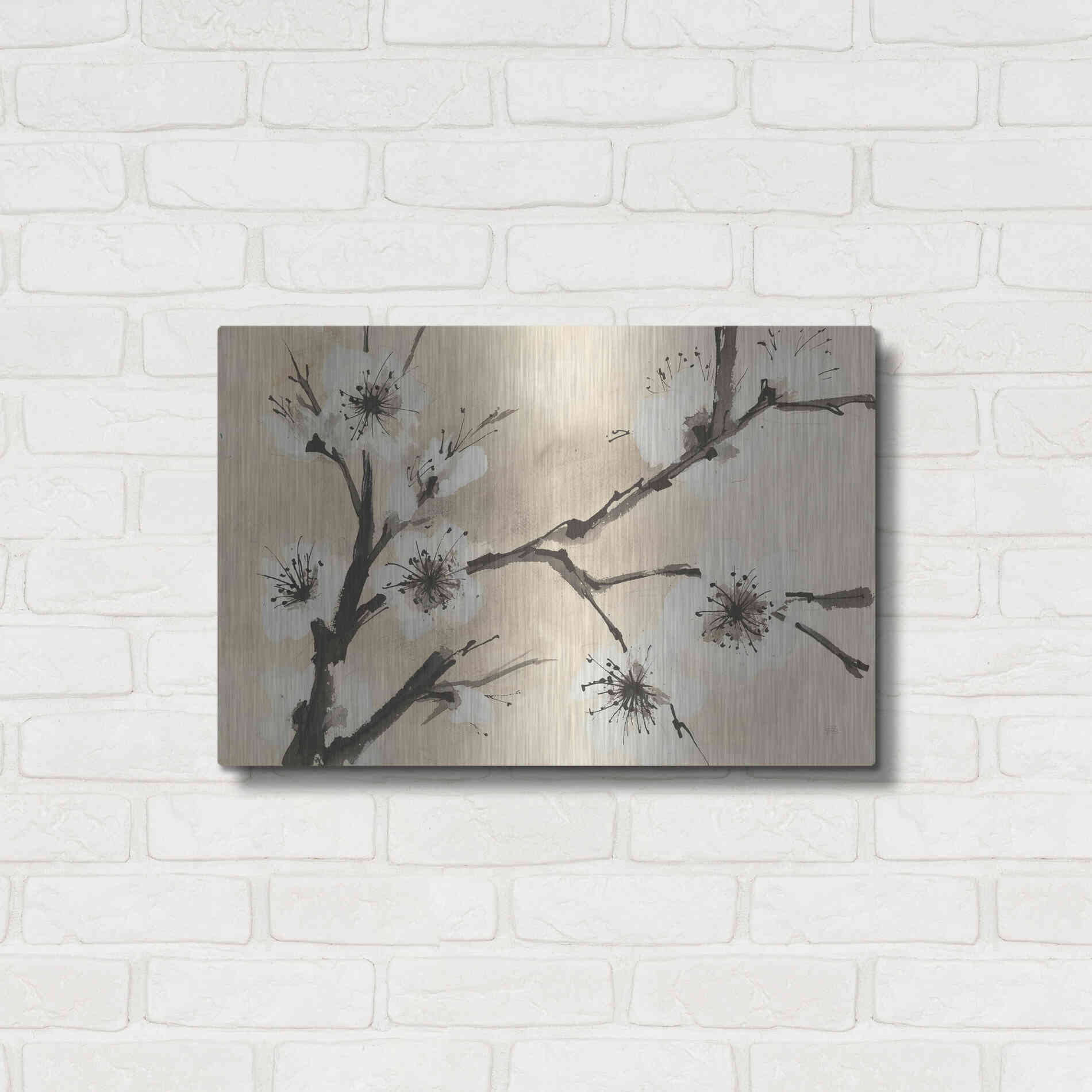 Luxe Metal Art 'Spring Blossoms II' by Chris Paschke, Metal Wall Art,24x16