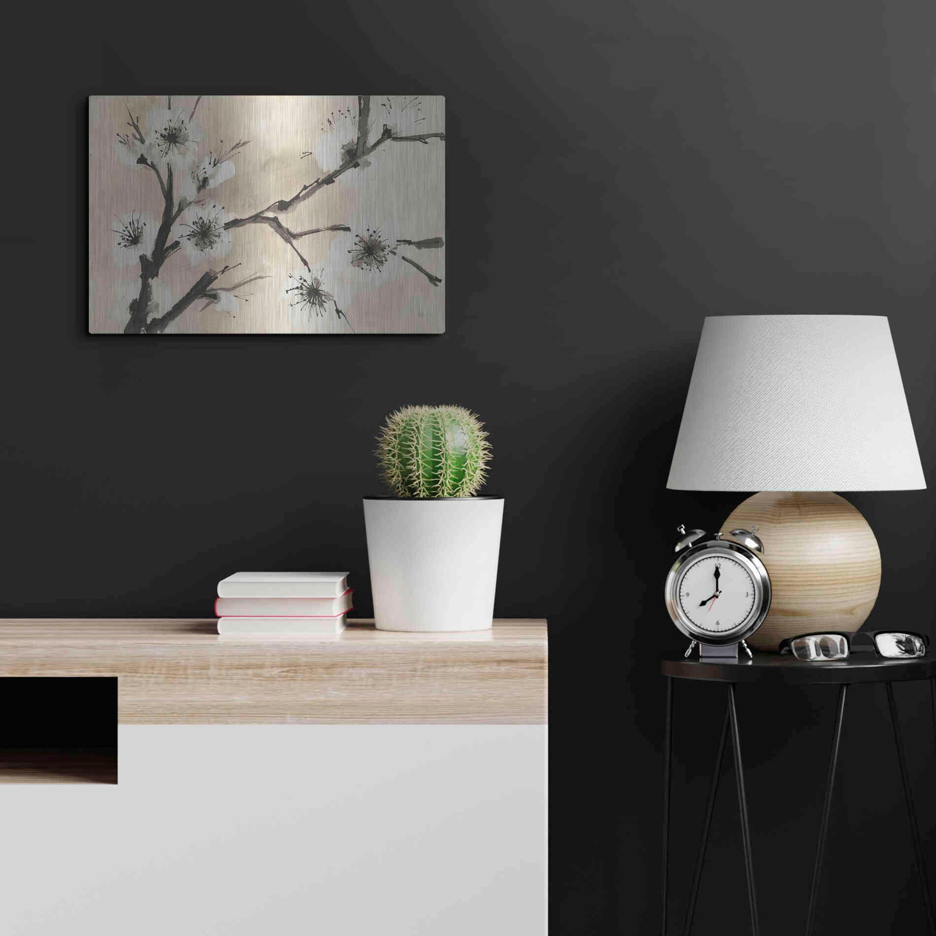 Luxe Metal Art 'Spring Blossoms II' by Chris Paschke, Metal Wall Art,24x16