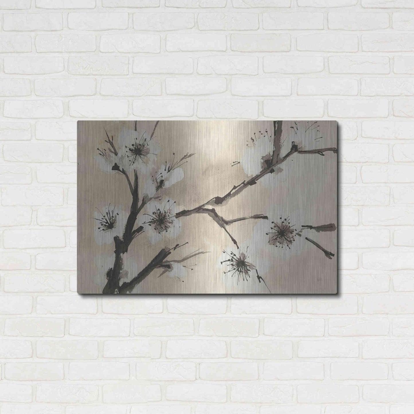 Luxe Metal Art 'Spring Blossoms II' by Chris Paschke, Metal Wall Art,36x24