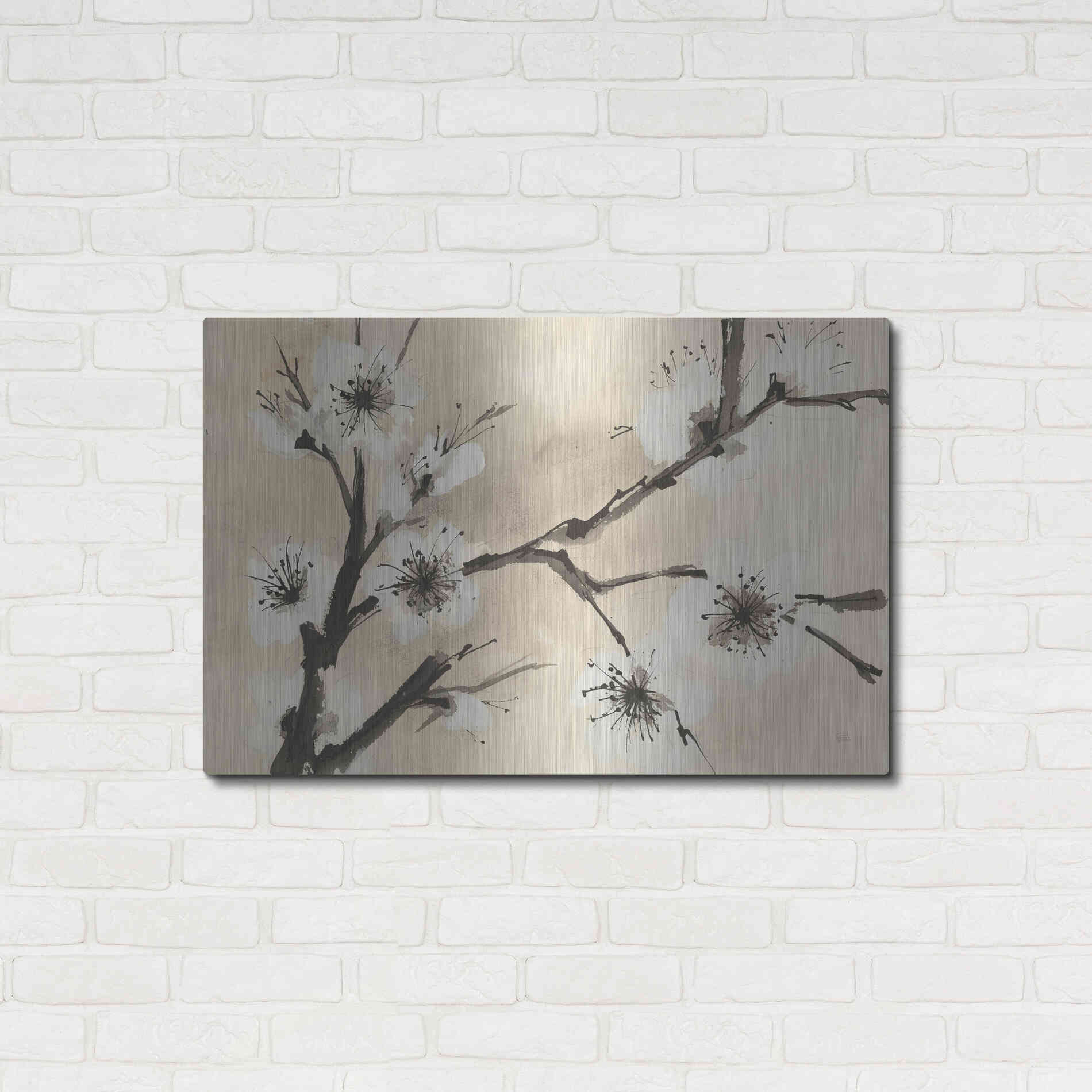 Luxe Metal Art 'Spring Blossoms II' by Chris Paschke, Metal Wall Art,36x24