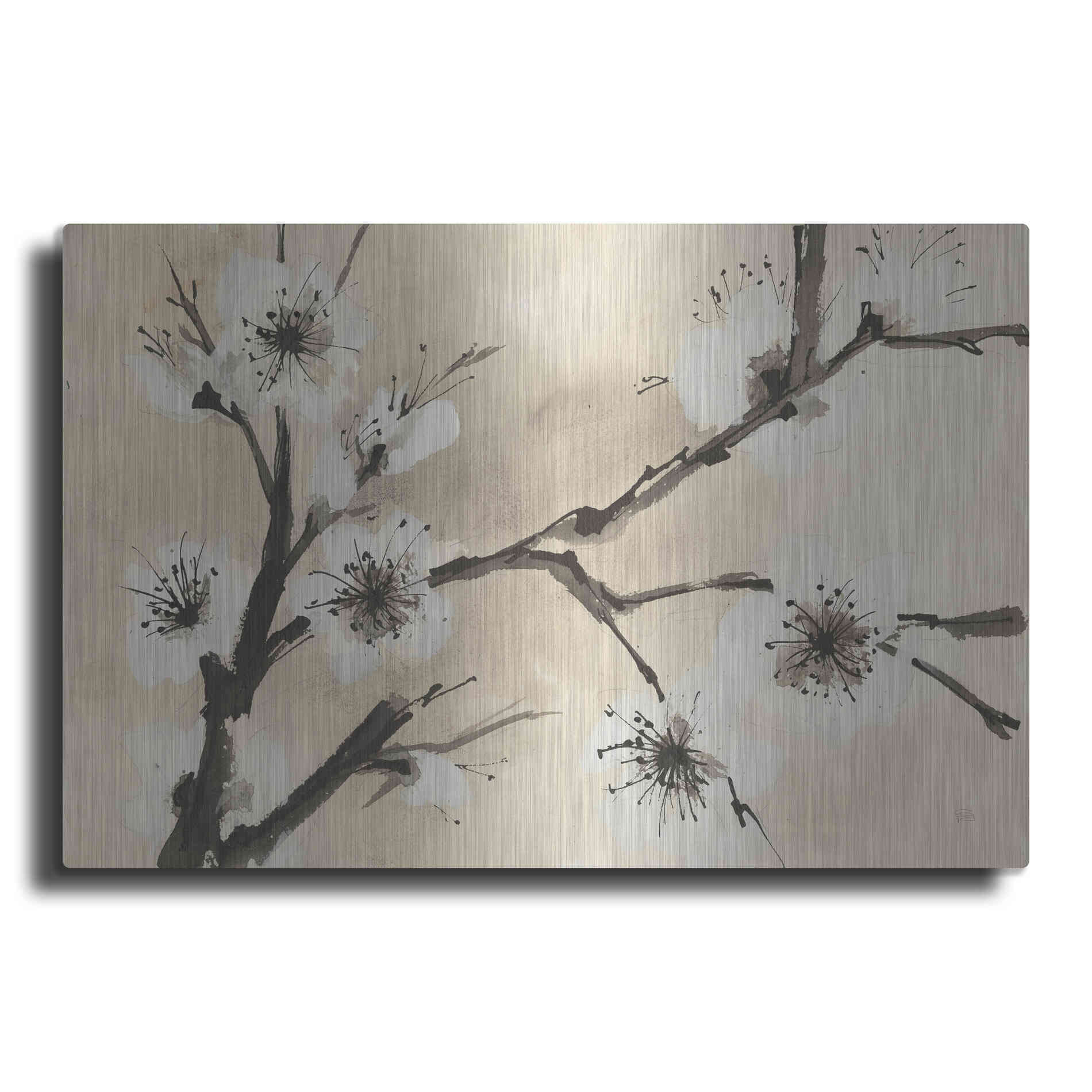 Luxe Metal Art 'Spring Blossoms II' by Chris Paschke, Metal Wall Art