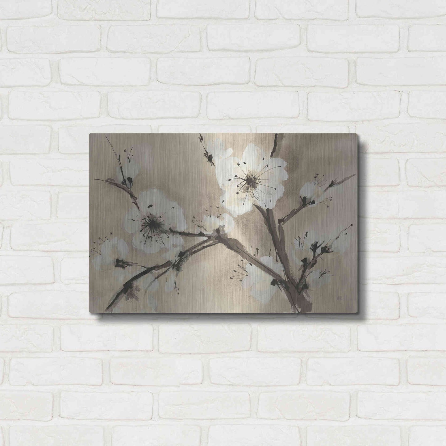 Luxe Metal Art 'Spring Blossoms III' by Chris Paschke, Metal Wall Art,24x16