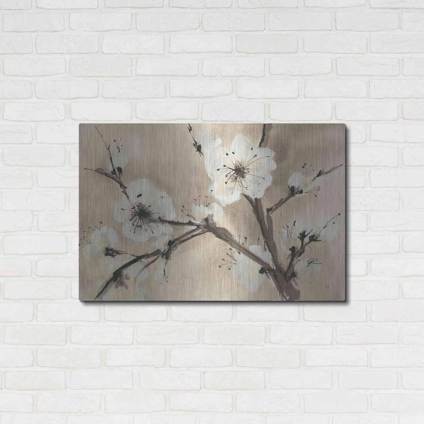 Luxe Metal Art 'Spring Blossoms III' by Chris Paschke, Metal Wall Art,36x24