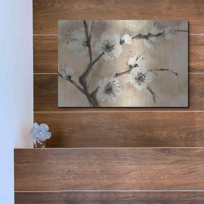 Luxe Metal Art 'Spring Blossoms IV' by Chris Paschke, Metal Wall Art,16x12