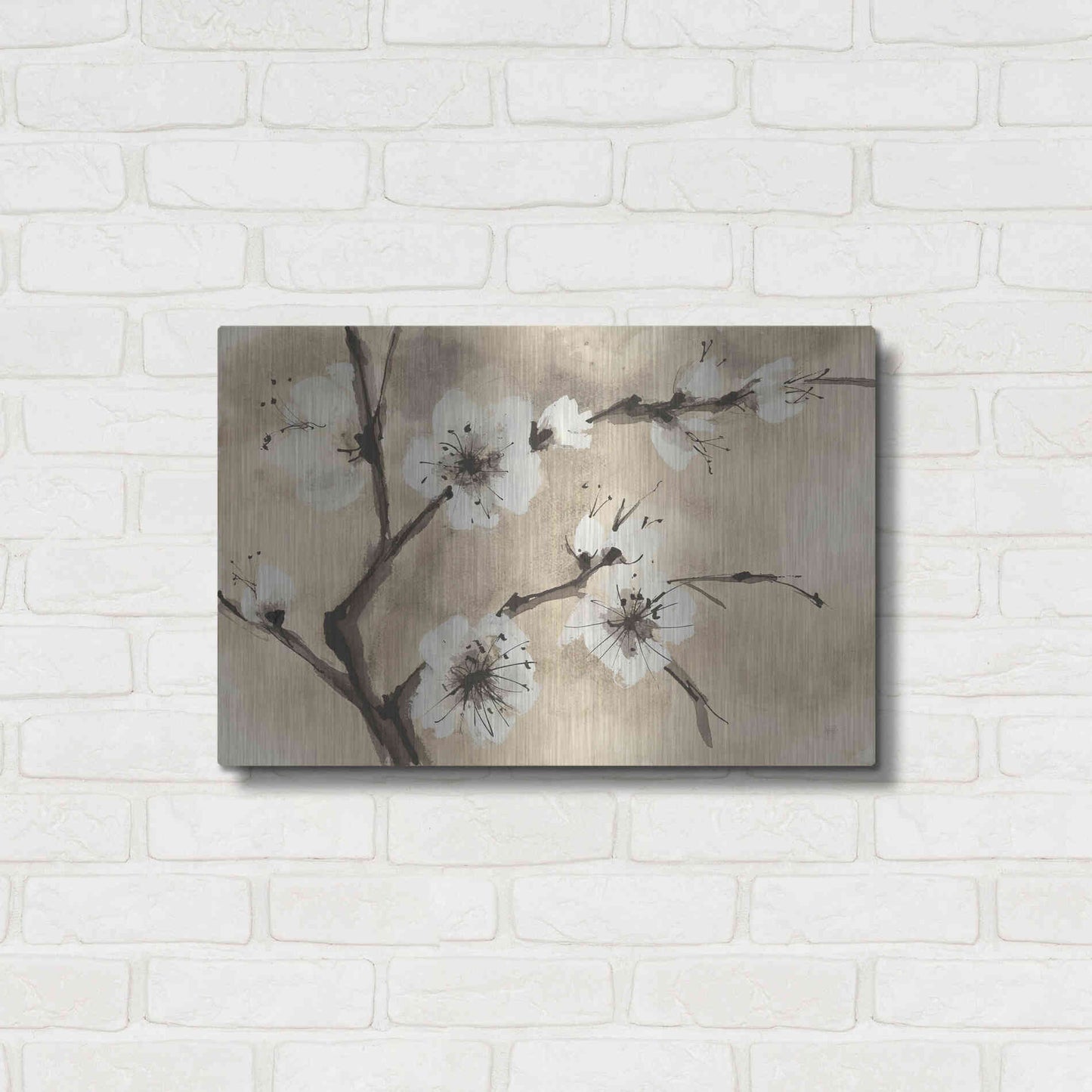 Luxe Metal Art 'Spring Blossoms IV' by Chris Paschke, Metal Wall Art,24x16
