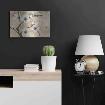 Luxe Metal Art 'Spring Blossoms IV' by Chris Paschke, Metal Wall Art,24x16