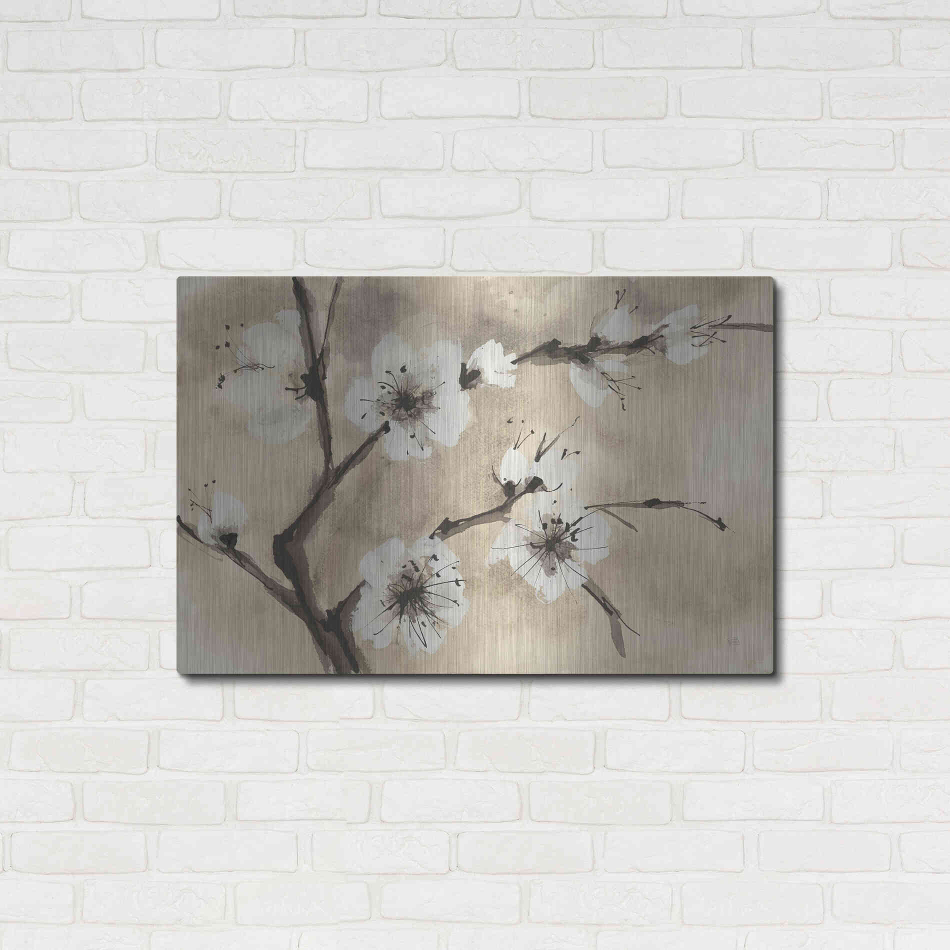 Luxe Metal Art 'Spring Blossoms IV' by Chris Paschke, Metal Wall Art,36x24
