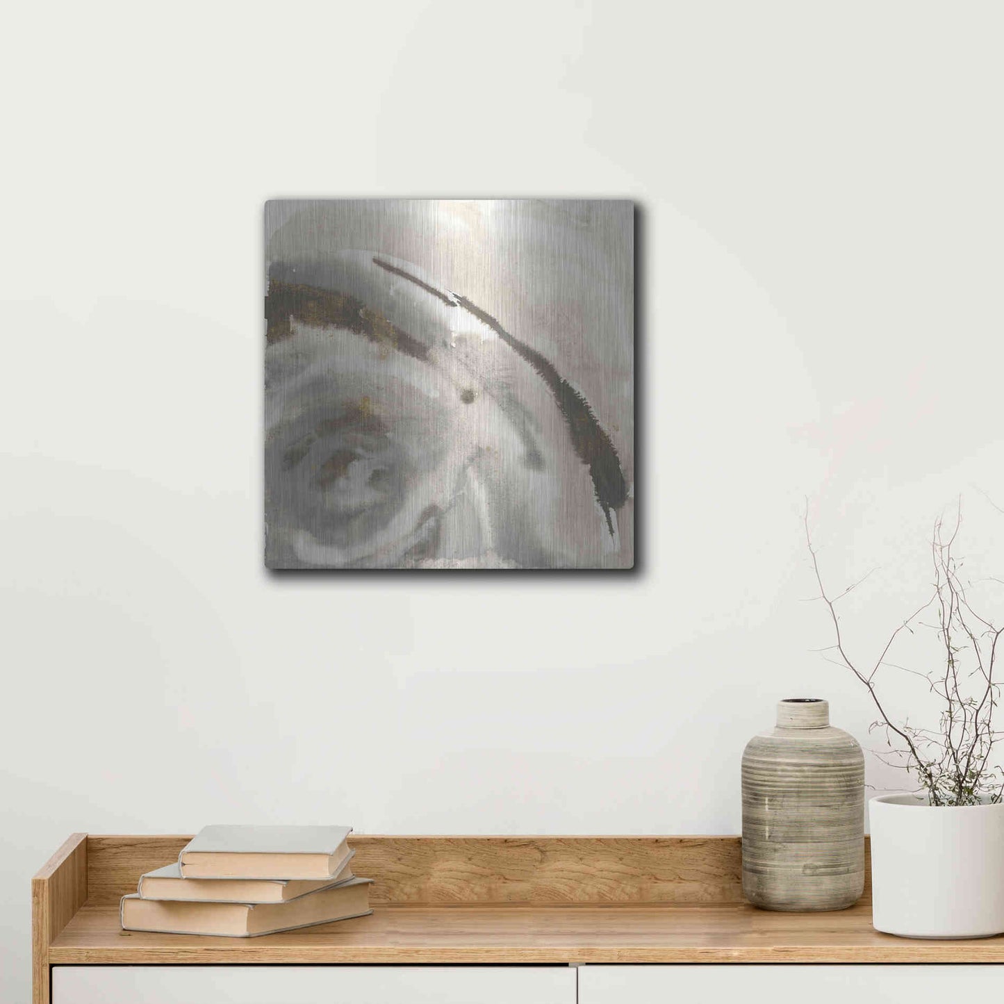 Luxe Metal Art 'Gold Dust Nebula I' by Chris Paschke, Metal Wall Art,12x12