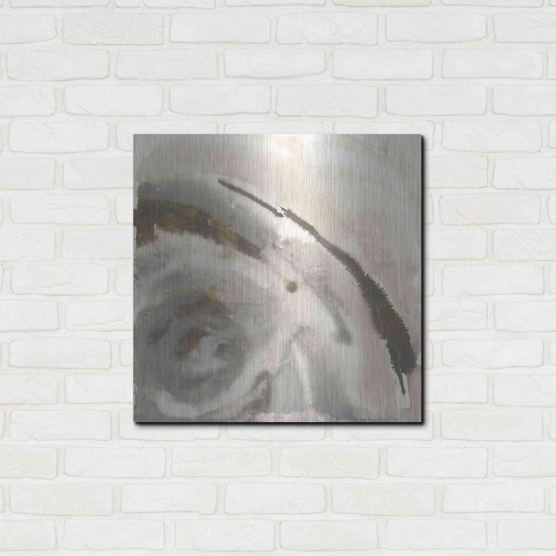 Luxe Metal Art 'Gold Dust Nebula I' by Chris Paschke, Metal Wall Art,24x24