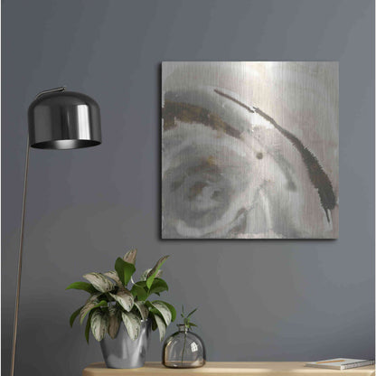 Luxe Metal Art 'Gold Dust Nebula I' by Chris Paschke, Metal Wall Art,24x24