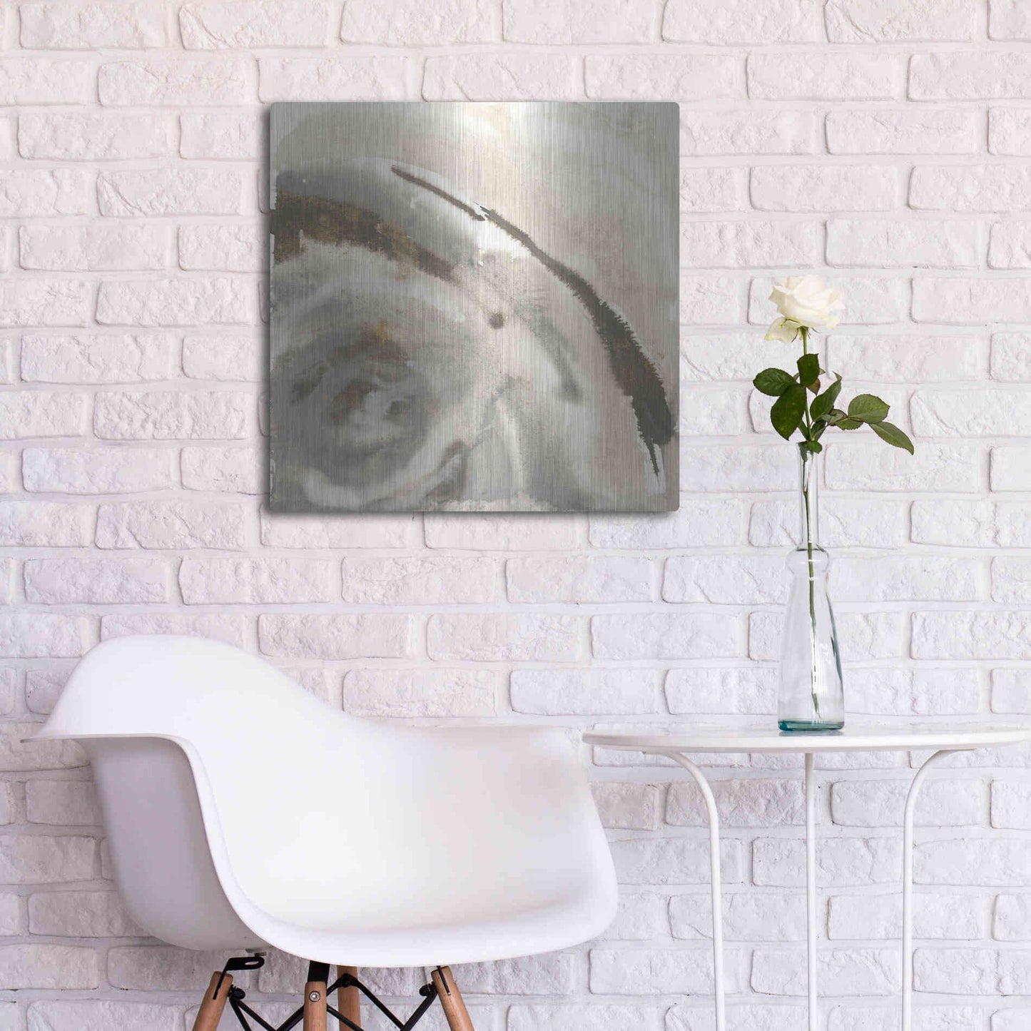 Luxe Metal Art 'Gold Dust Nebula I' by Chris Paschke, Metal Wall Art,24x24