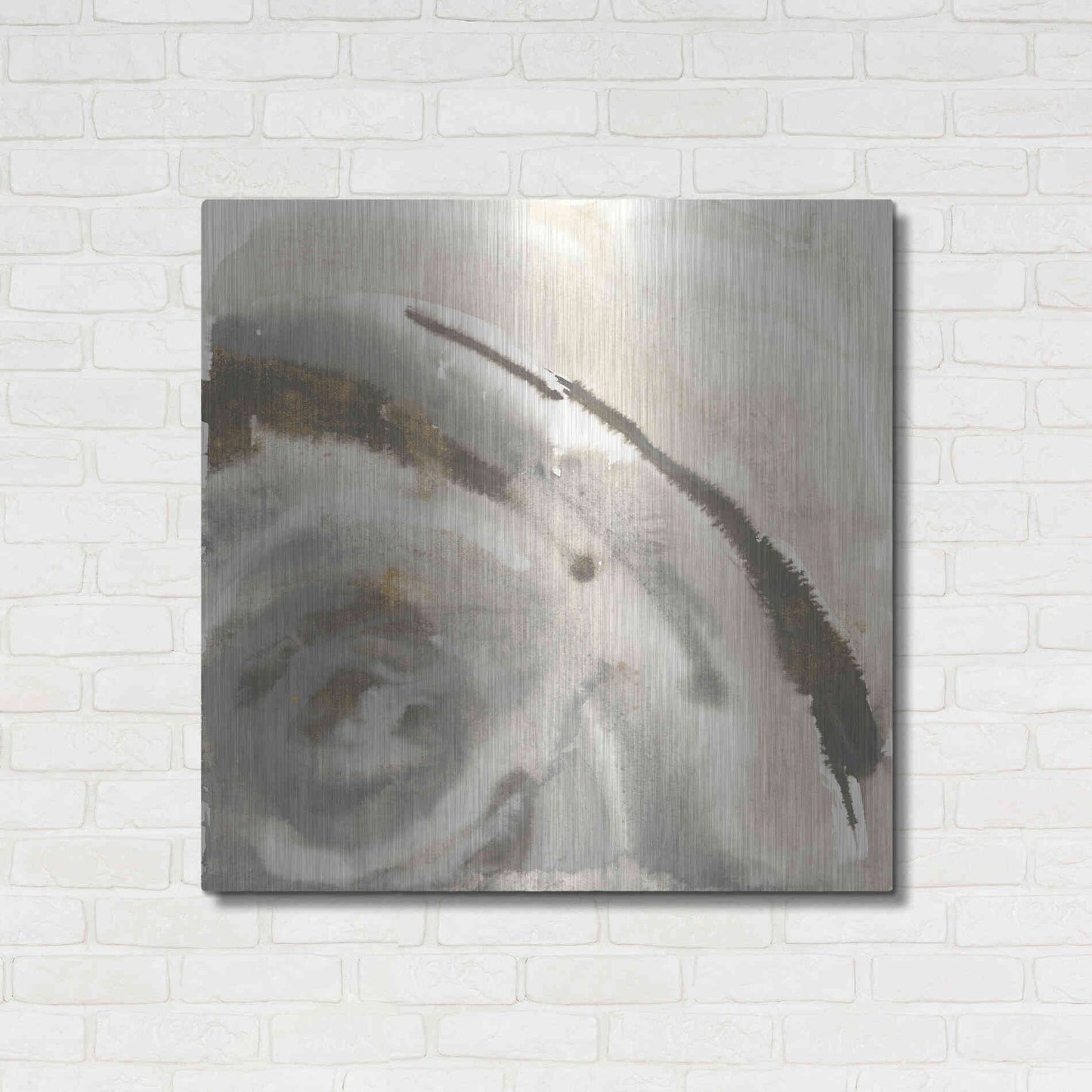 Luxe Metal Art 'Gold Dust Nebula I' by Chris Paschke, Metal Wall Art,36x36
