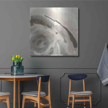 Luxe Metal Art 'Gold Dust Nebula I' by Chris Paschke, Metal Wall Art,36x36