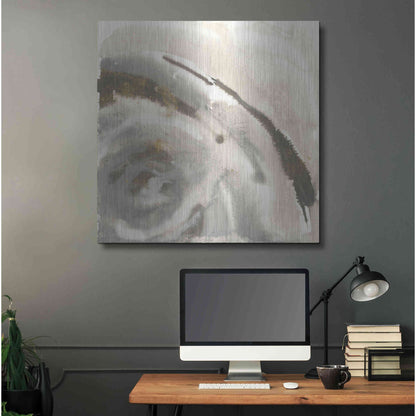 Luxe Metal Art 'Gold Dust Nebula I' by Chris Paschke, Metal Wall Art,36x36
