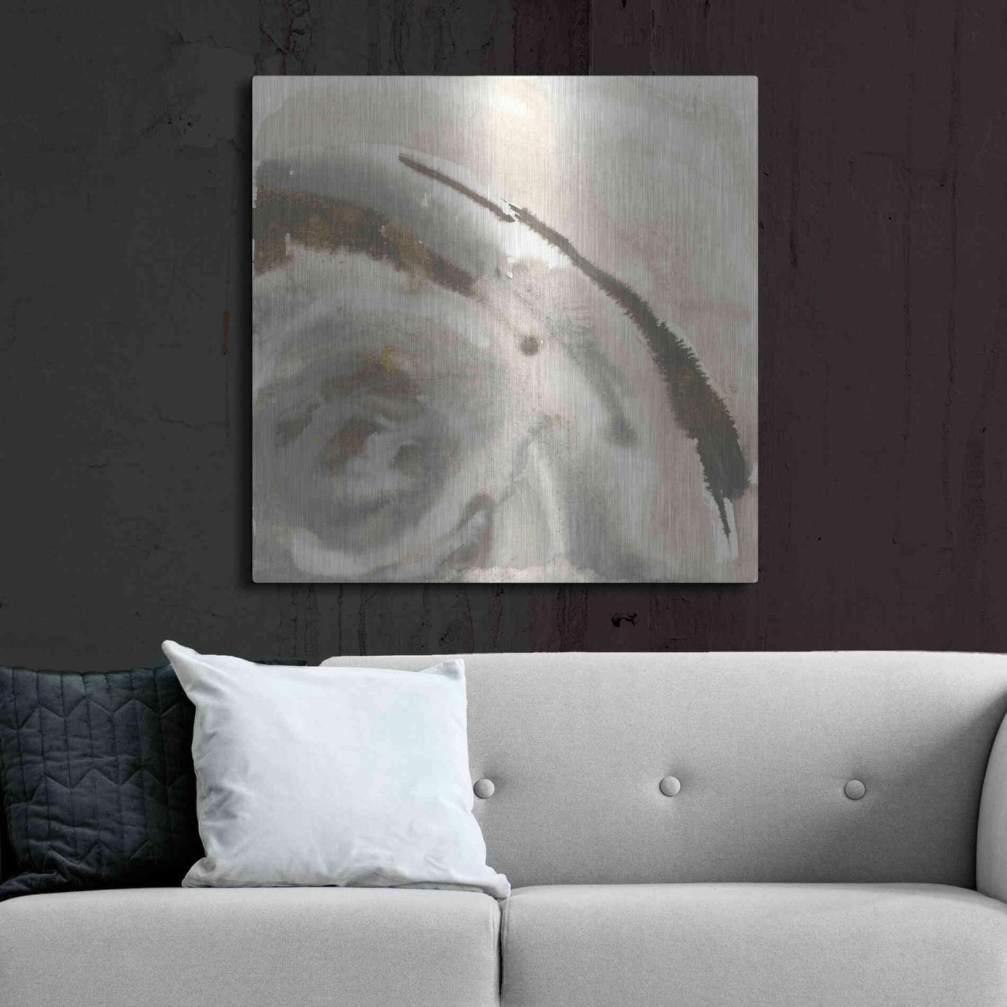 Luxe Metal Art 'Gold Dust Nebula I' by Chris Paschke, Metal Wall Art,36x36